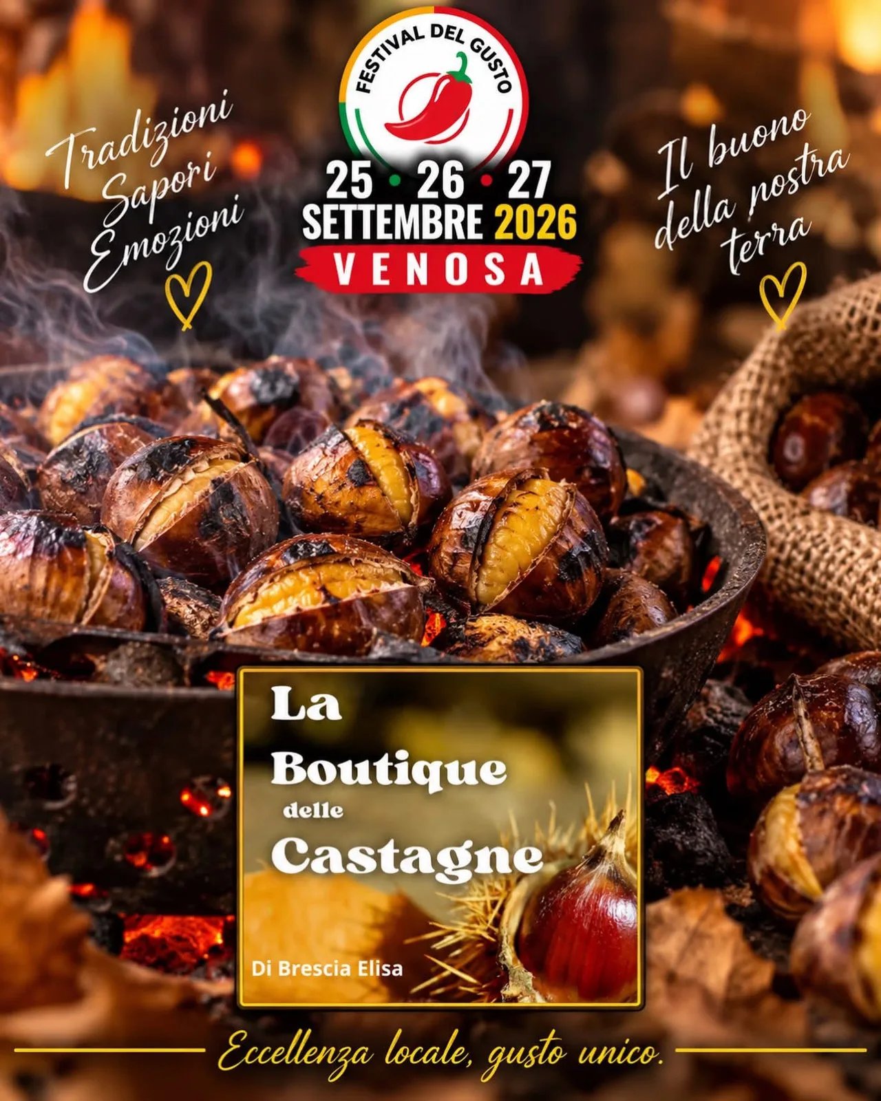 Locandina Festival del Gusto 2026 a Venosa (Potenza)