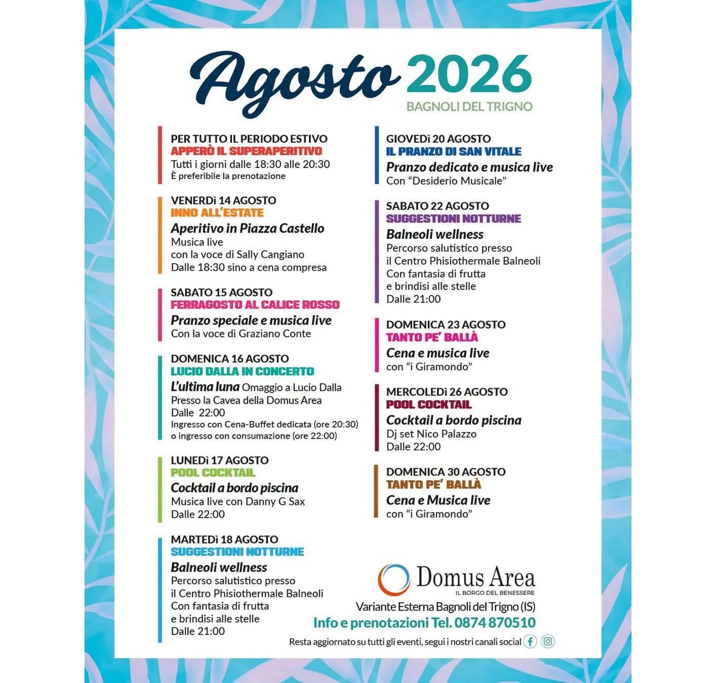 Locandina Lucio Dalla in Concerto — L’ultima luna 2026 a Bagnoli del Trigno (Isernia)