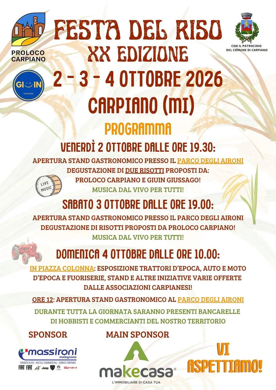 Festa del Riso — 20ª Edizione 2026
