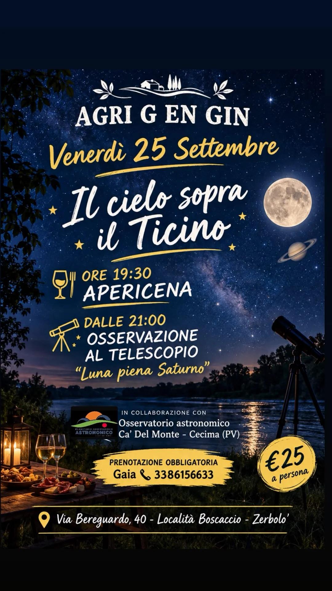Locandina Il cielo sopra il Ticino a Zerbolò (Pavia)