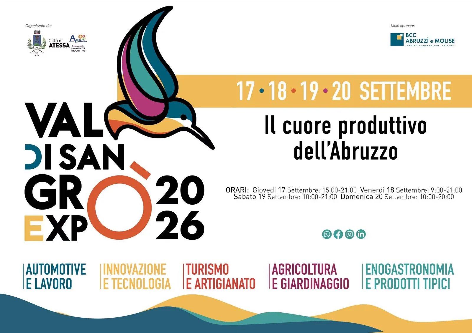 Locandina Val di Sangro Expo 2026 a Atessa (Chieti)