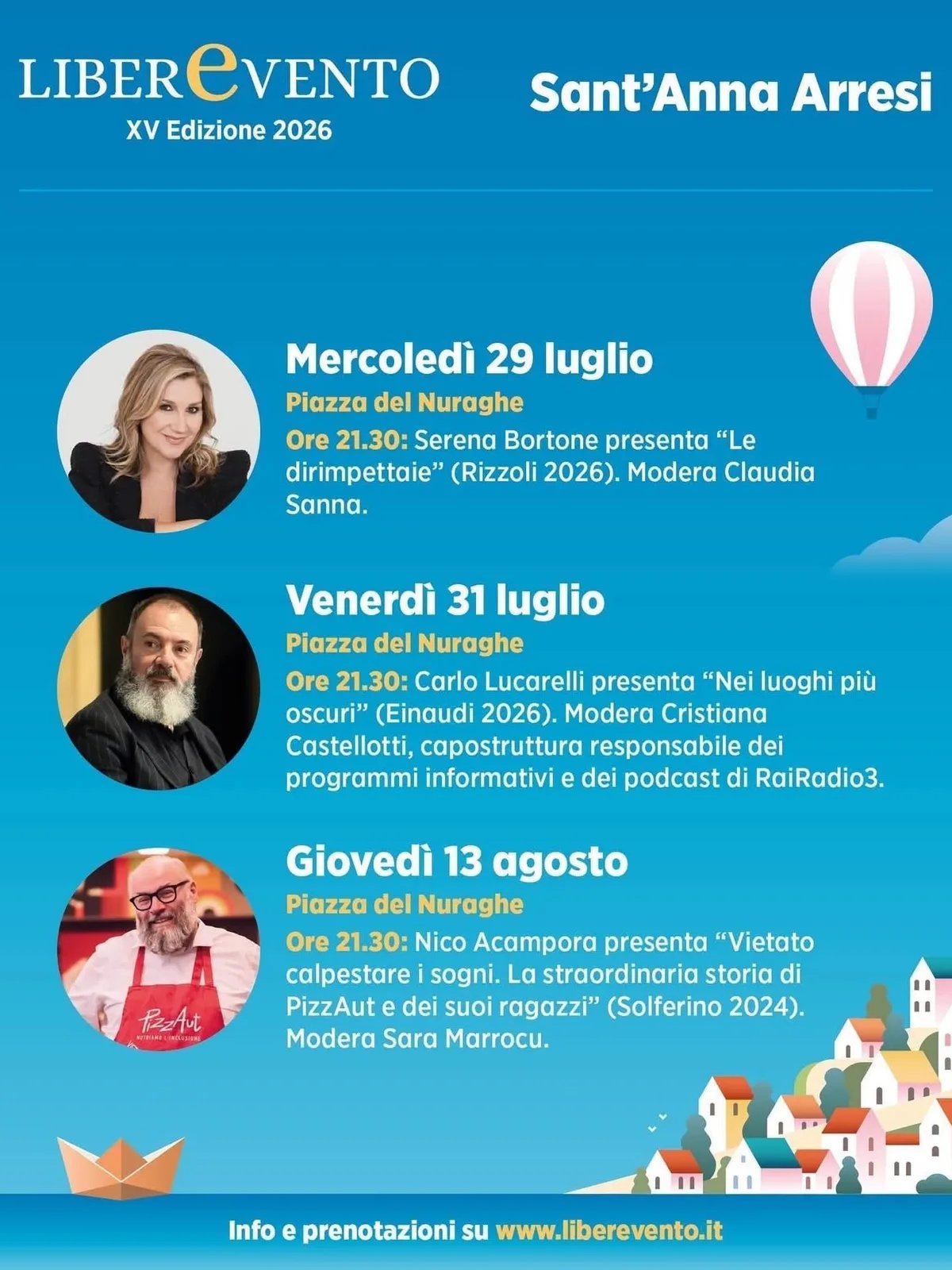 Locandina Nico Acampora "Vietato calpestare i sogni" — Liberevento XV a Sant'Anna Arresi (Sud sardegna)