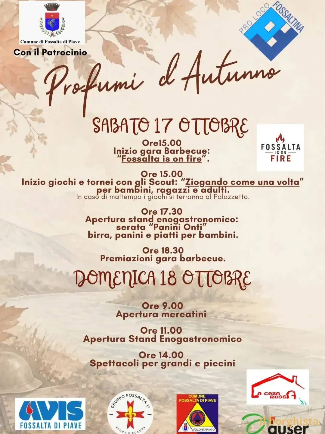 Locandina Profumi d'Autunno 2026 a Fossalta di Piave (Venezia)
