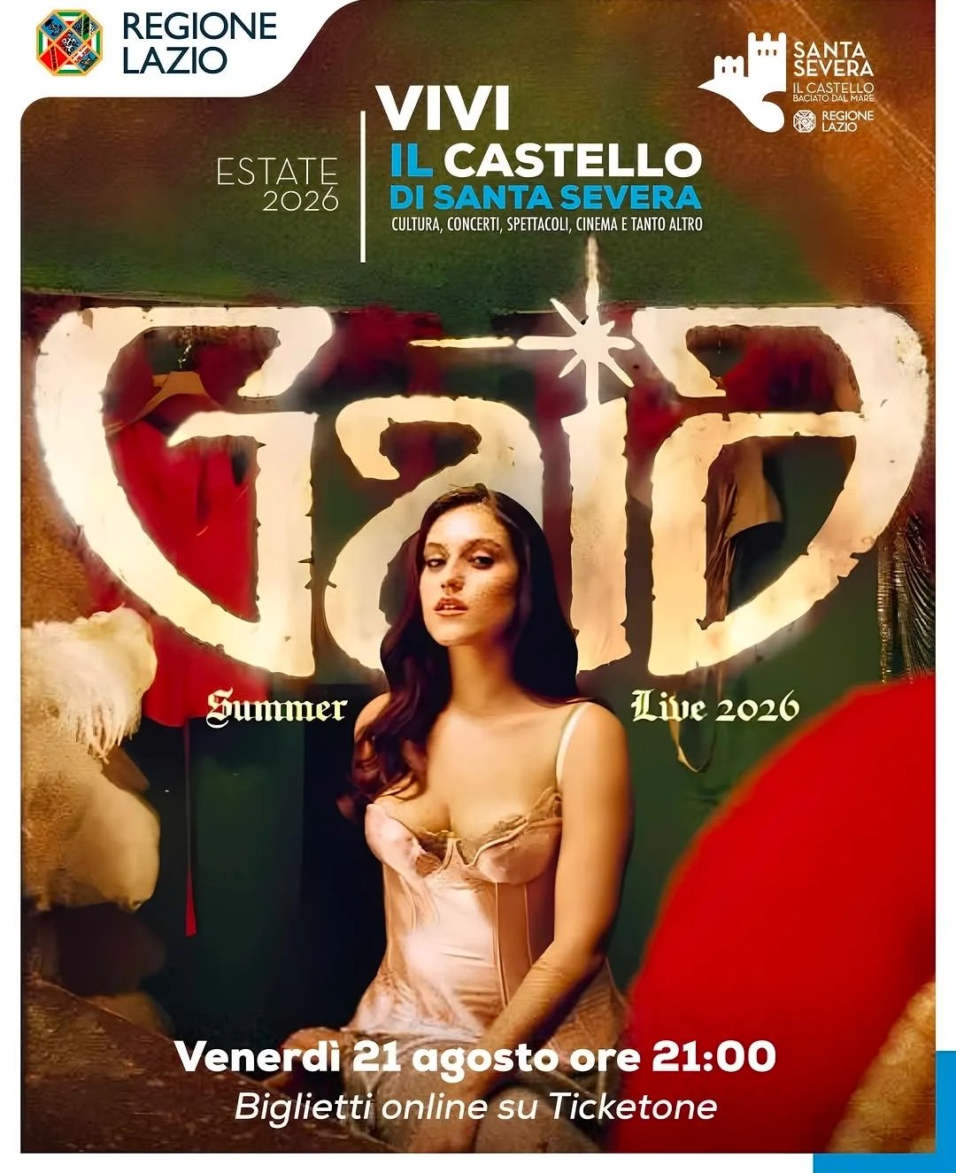 Locandina Vivi il Castello di Santa Severa - Said Summer Live 2026 a Santa Marinella (Roma)