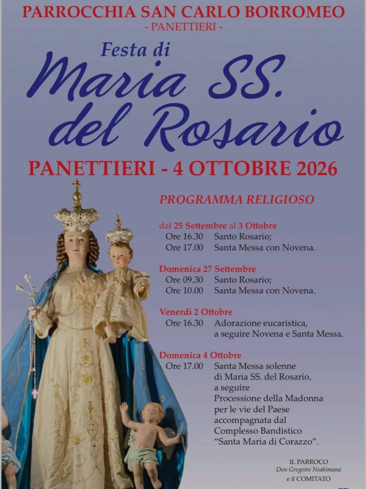 Festa di Maria SS. del Rosario 2026