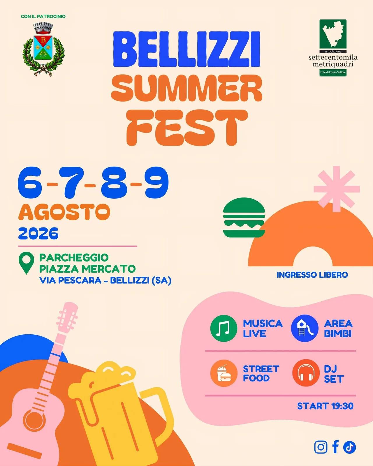 Locandina Bellizzi Summer Fest 2026 a Bellizzi (Salerno)