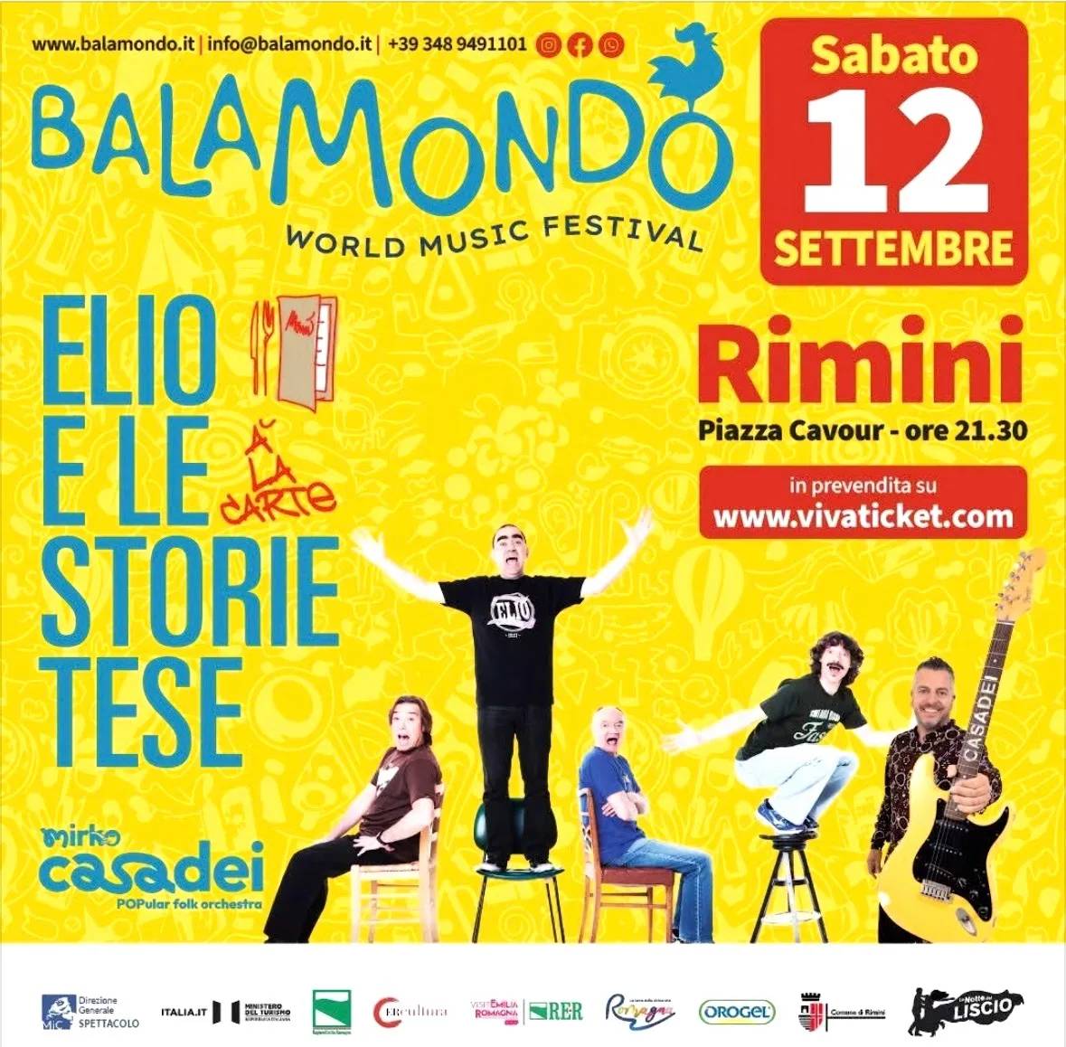 Locandina Balamondo World Music Festival 2026 a Rimini (Rimini)