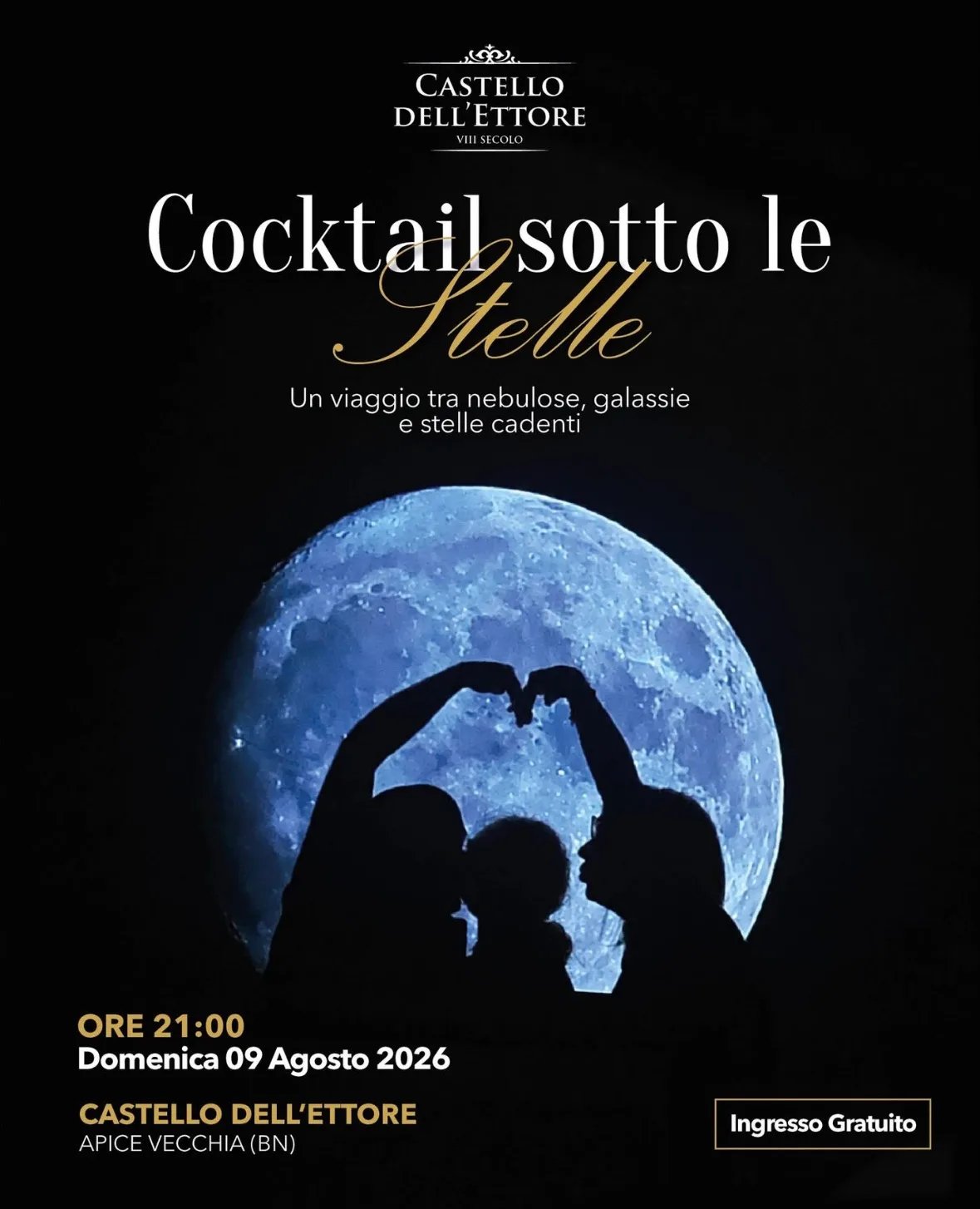 Locandina Cocktail sotto le Stelle 2026 a Apice (Benevento)
