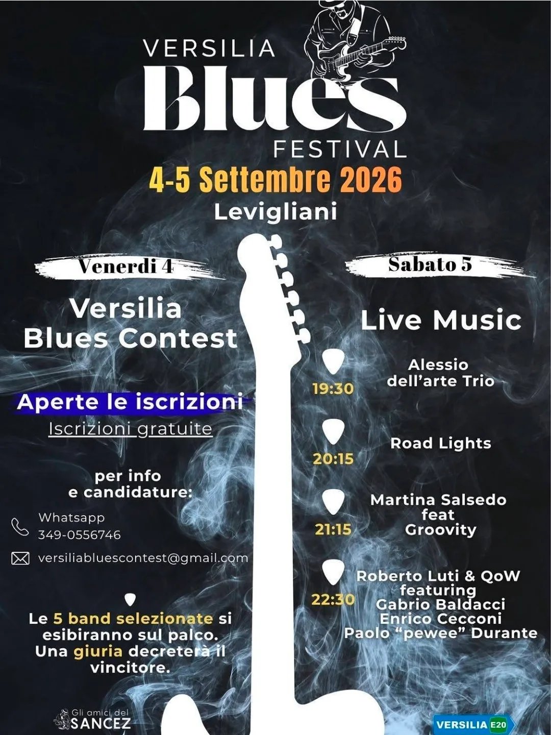 Locandina Versilia Blues Festival 2026 a Stazzema (LU)