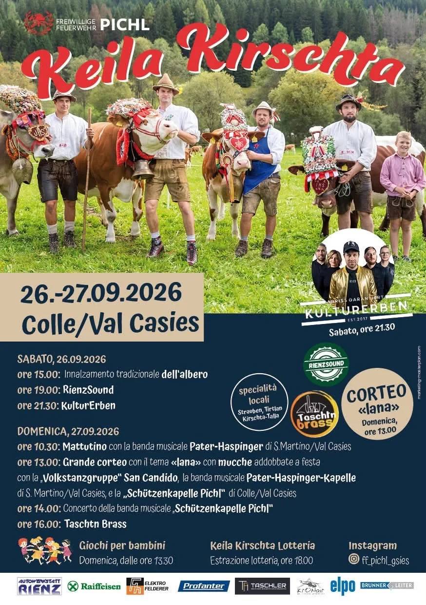 Locandina Keila Kirschta 2026 a Valle di Casies (BZ)