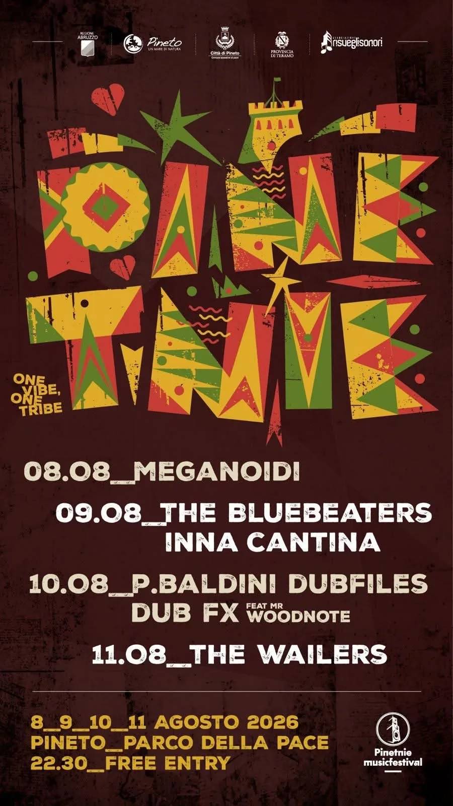 Locandina One Vibe One Tribe 2026 a Pineto (Teramo)