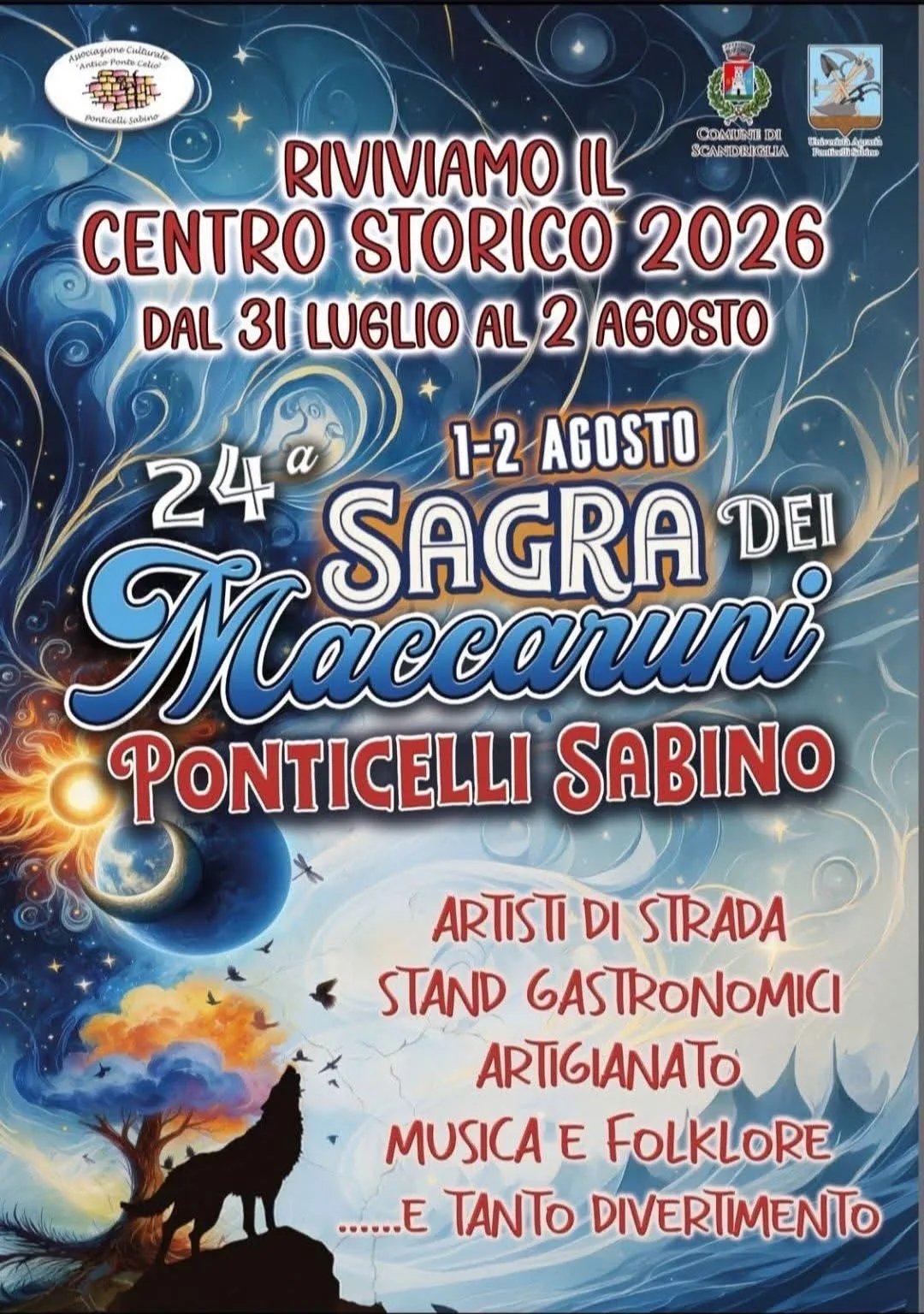 Locandina Riviviamo il Centro Storico 2026 a Scandriglia (Rieti)