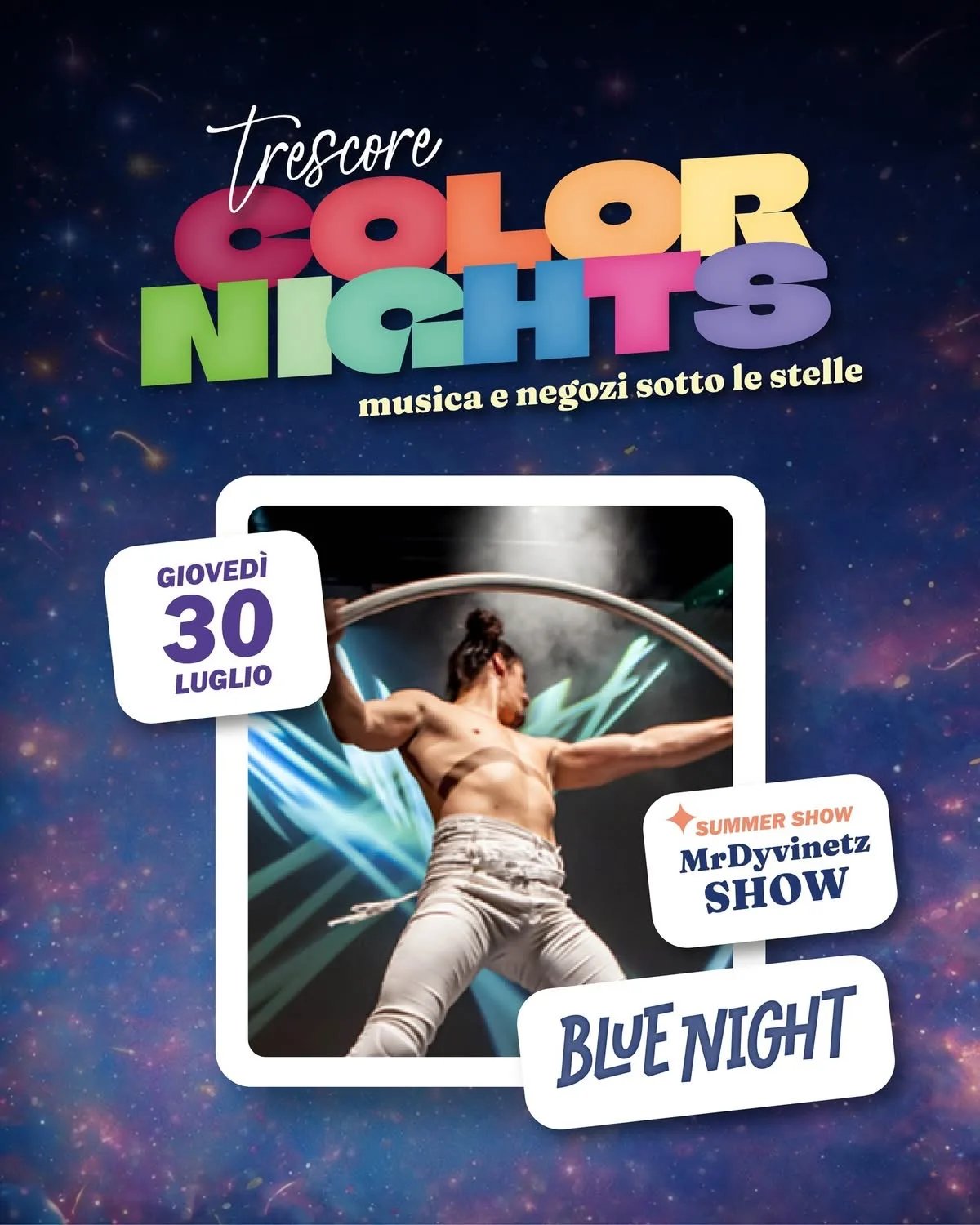 Locandina Trescore Color Nights 2026 a Trescore Cremasco (Cremona)