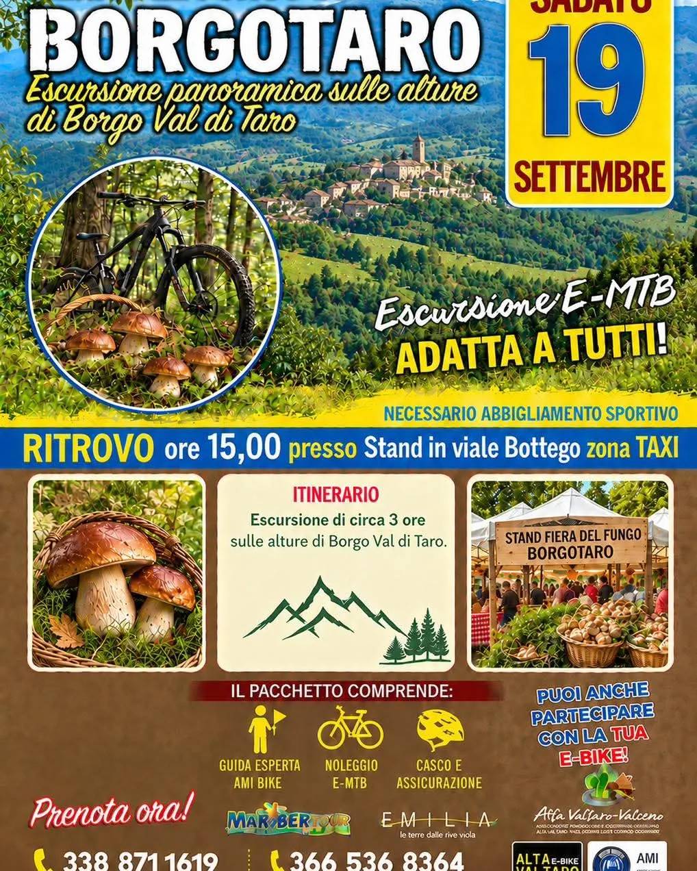 Locandina Escursione panoramica sulle alture di Borgo Val di Taro 2026 a Borgo Val di Taro (PU)