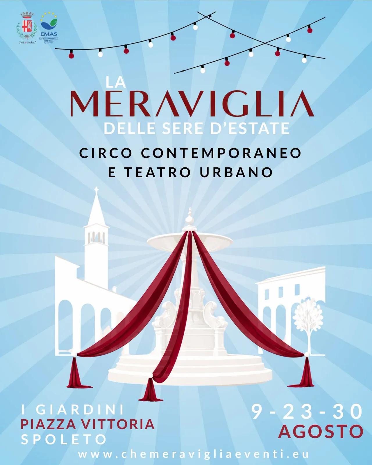 Locandina La Meraviglia delle Sere d'Estate 2026 a Spoleto (Perugia)