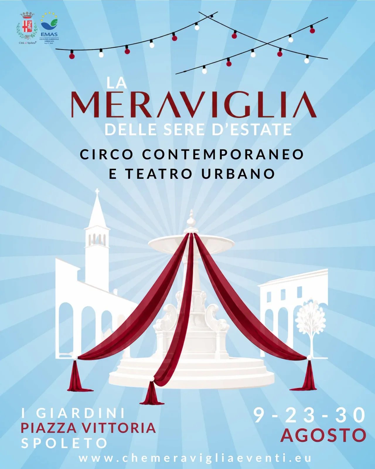 Locandina La Meraviglia delle Sere d'Estate 2026 a Spoleto (Perugia)