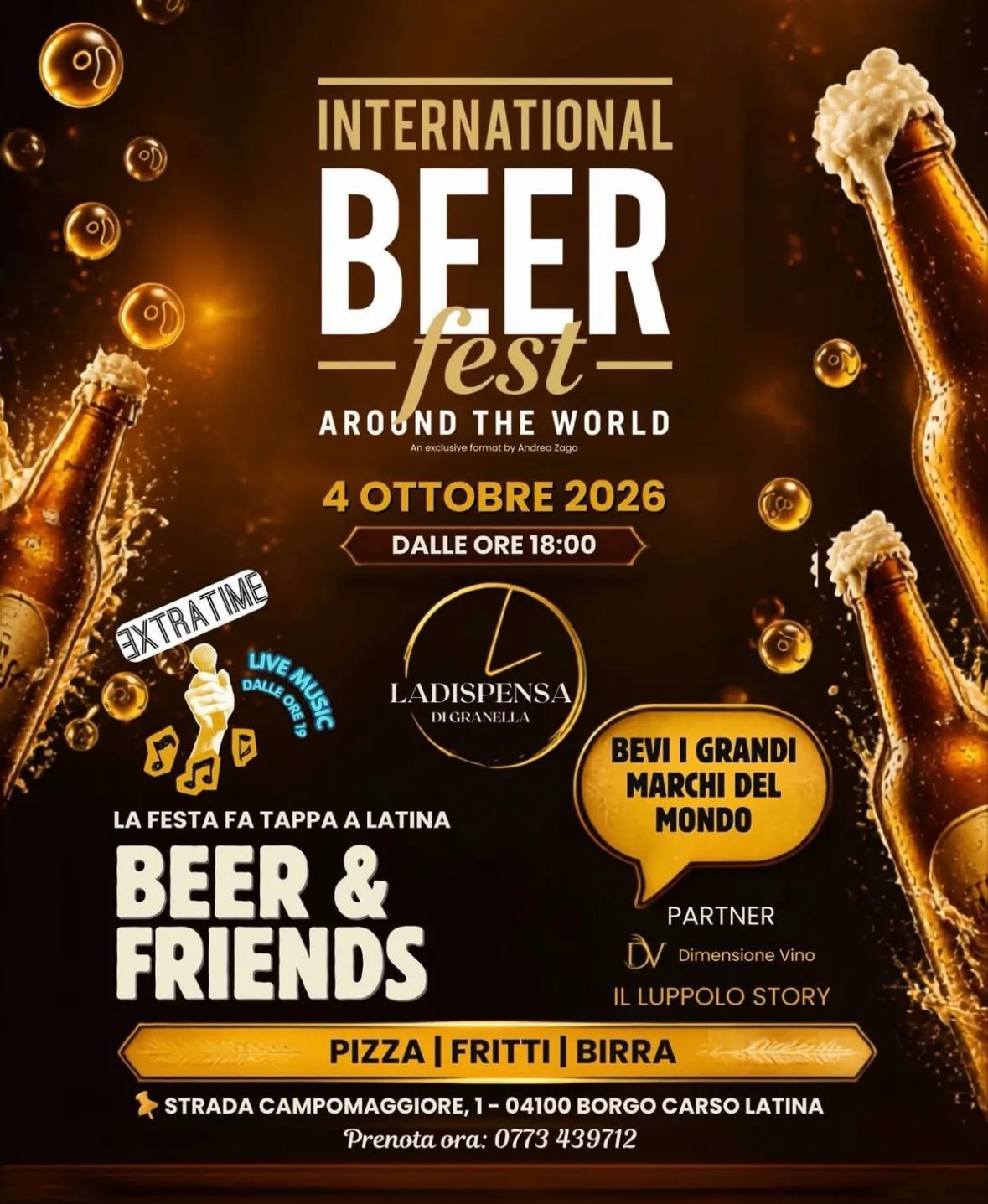 Locandina International Beer Fest Around the World 2026 a Latina (Latina)