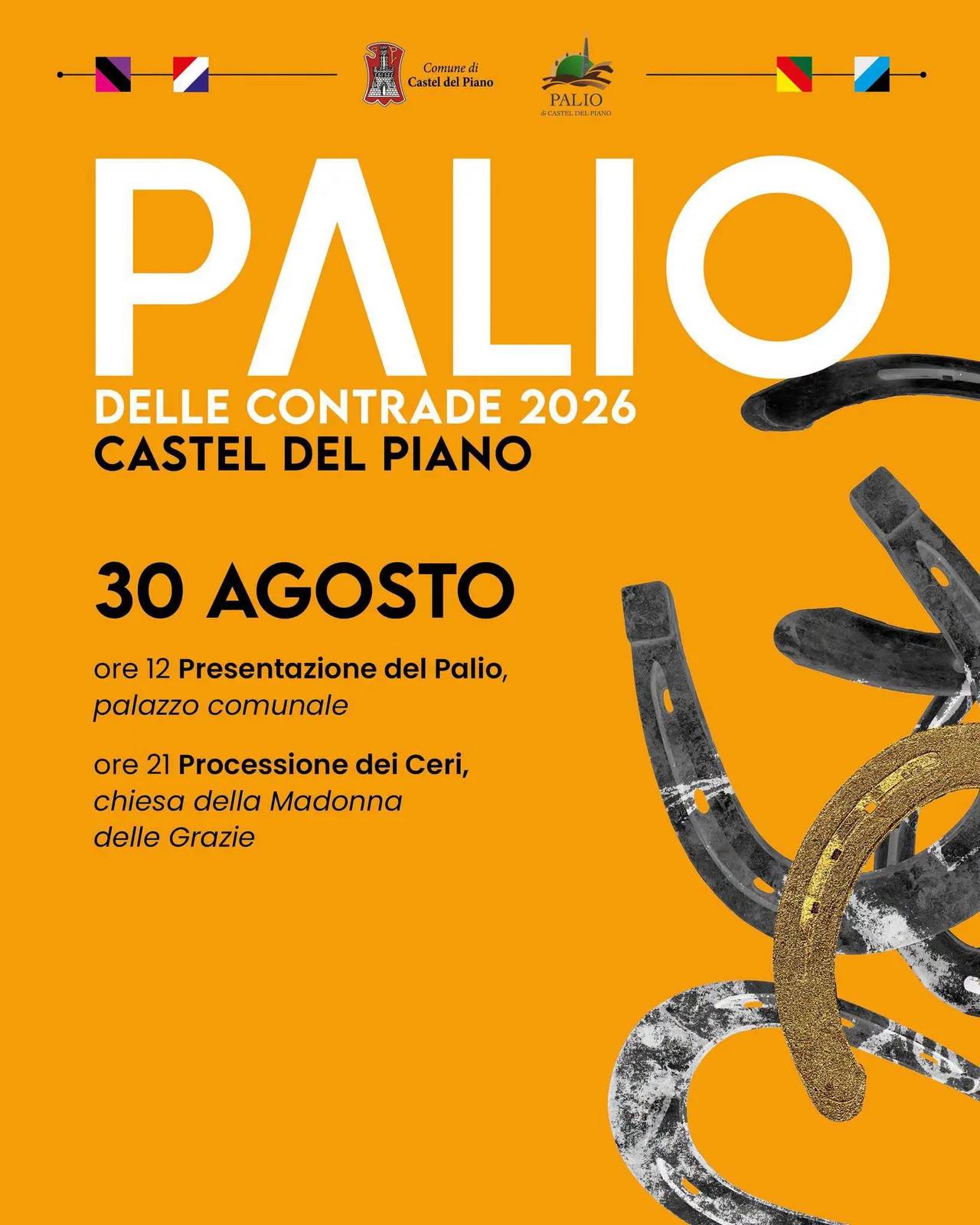 Locandina Palio delle Contrade 2026 Castel del Piano a Castel del Piano (Grosseto)