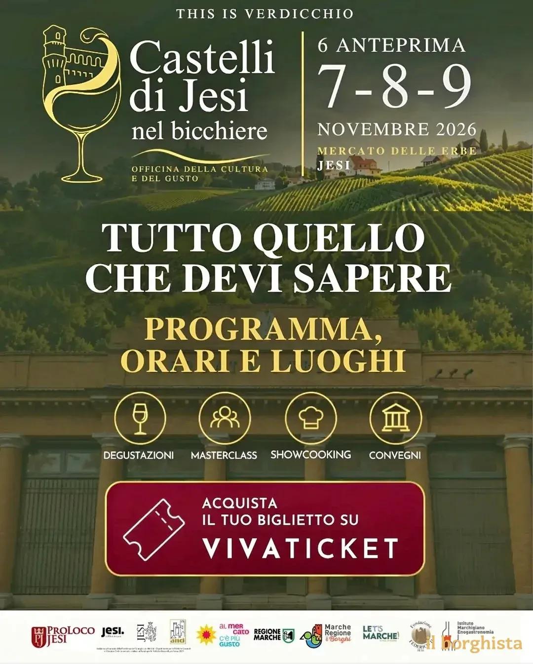 Locandina 6 Anteprima Castelli di Jesi nel bicchiere 2026 a Jesi (Ancona)