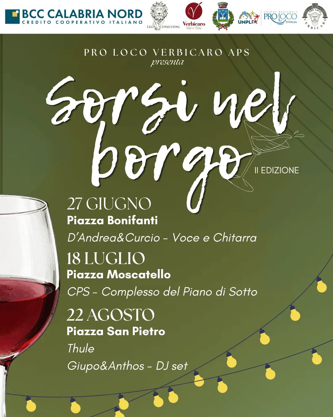 Locandina Sorsi nel Borgo — 2ª Ed. 2027: CPS a Verbicaro (Cosenza)