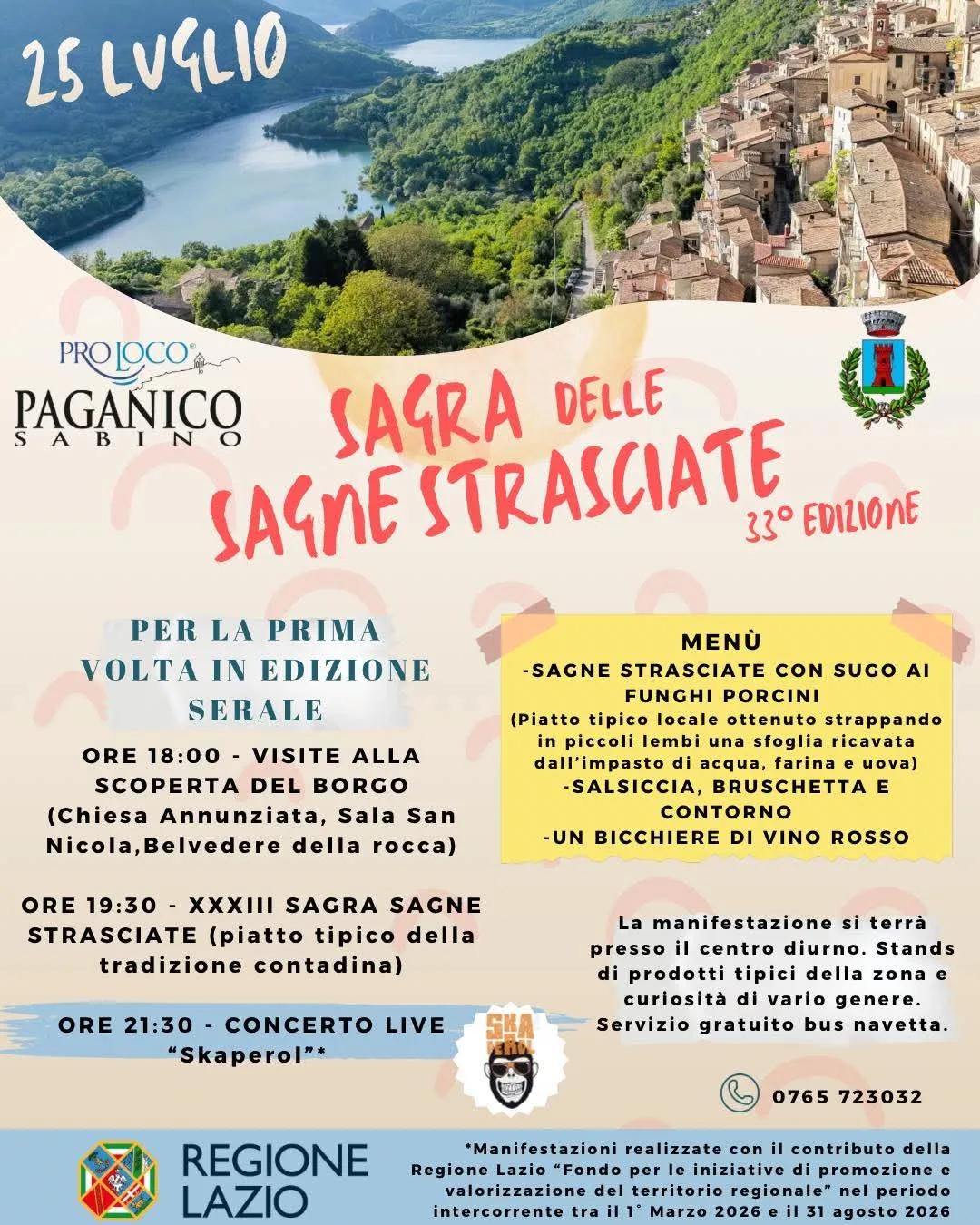 Sagra delle Sagne Strasciate — Paganico Sabino