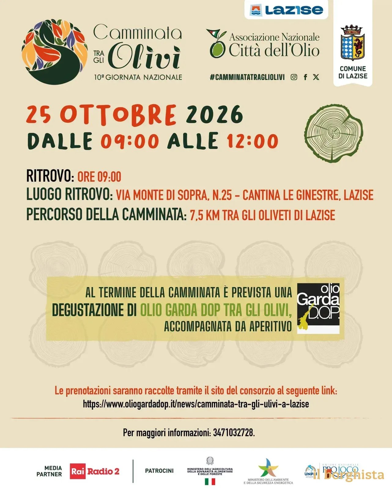 10ª Camminata tra gli Olivi 2026