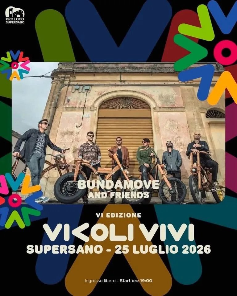 Locandina 6ª Vicoli Vivi Supersano 2026 a Supersano (Lecce)