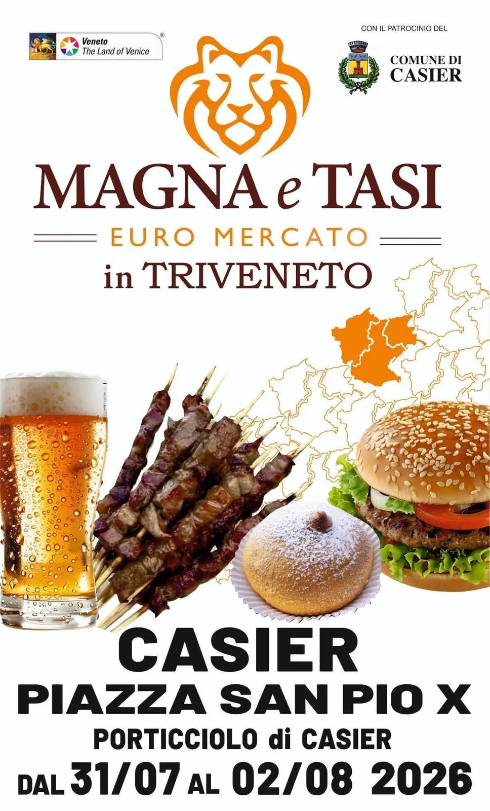 Locandina Magna e Tasi Euro Mercato in Triveneto 2026 a Casier (Treviso)