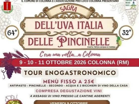 64ª Sagra dell'Uva Italia delle Pincinelle 2026