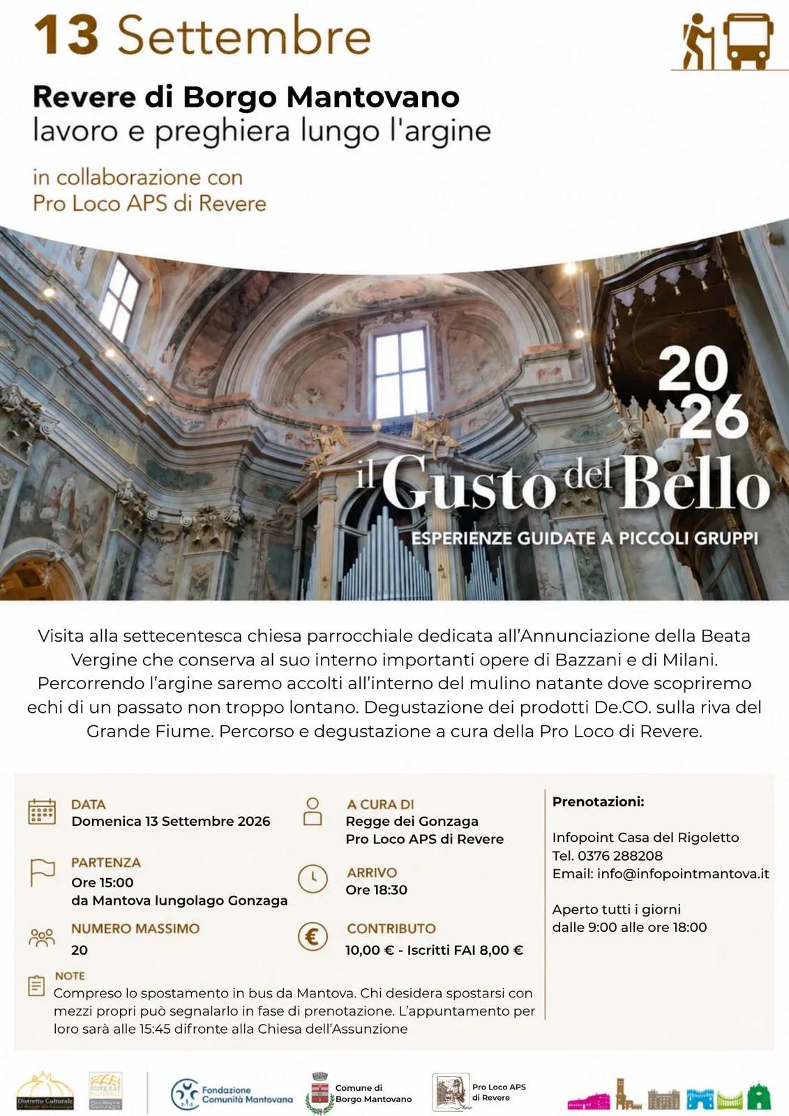 Locandina Il Gusto del Bello 2026 - Revere di Borgo Mantovano a Borgo Mantovano (Mantova)