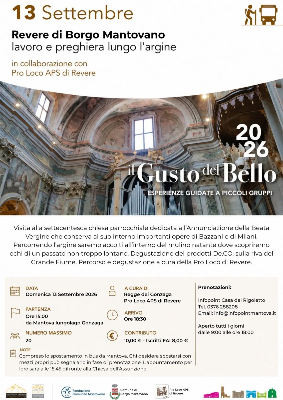 Locandina Il Gusto del Bello 2026 - Revere di Borgo Mantovano a Borgo Mantovano (Mantova)