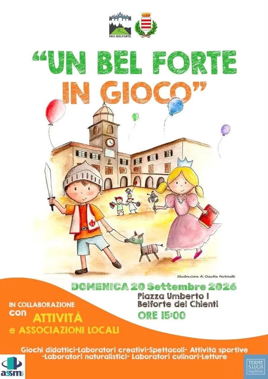 Locandina Un Bel Forte in Gioco 2026 a Belforte del Chienti (Macerata)