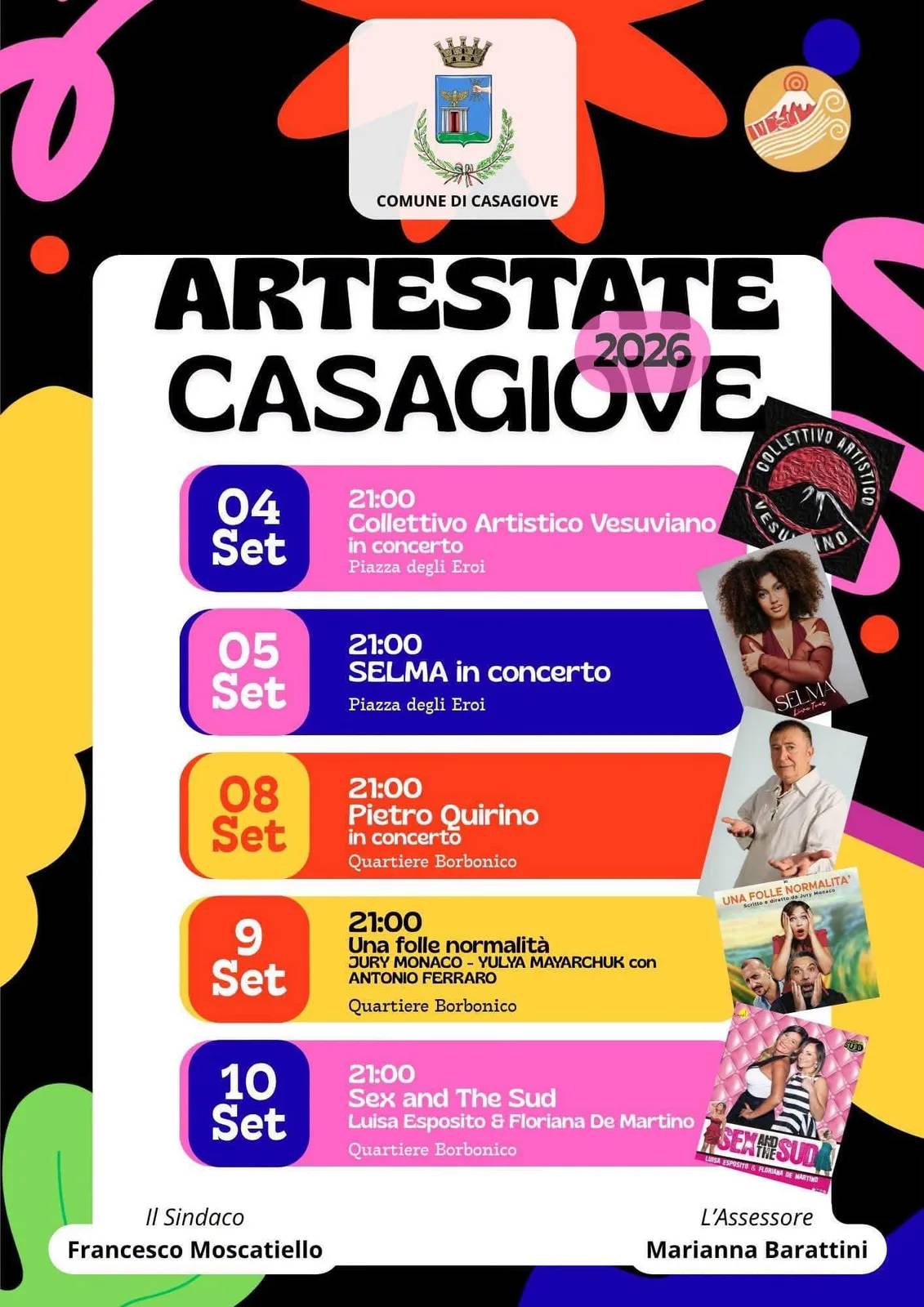 Locandina Artestate Casagiove 2026 a Casagiove (Caserta)