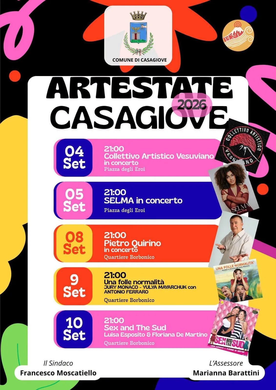 Locandina Artestate Casagiove 2026 a Casagiove (Caserta)