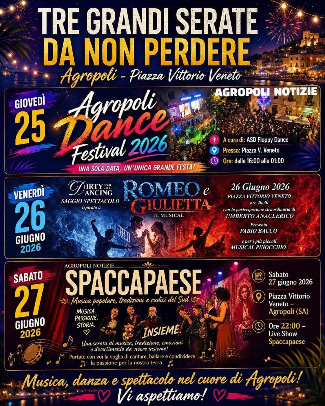 Locandina Agropoli Dance Festival 2026 a Agropoli (Salerno)