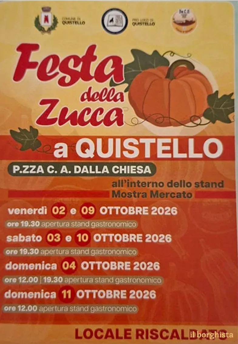Locandina Festa della Zucca a Quistello 2026 a Quistello (Mantova)