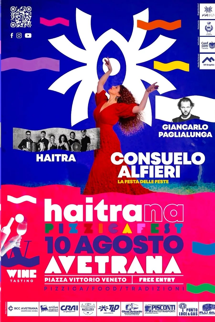 Locandina Haitrana Pizzicafest 2026 a Avetrana (Taranto)