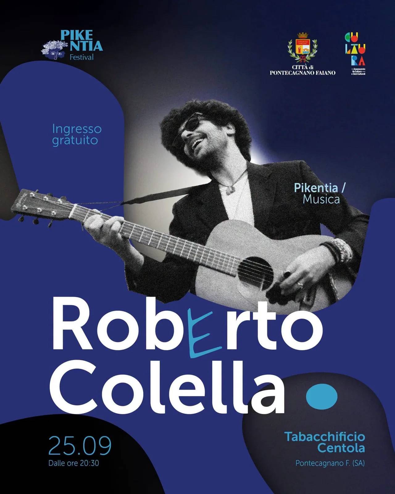 Locandina Pikentia Festival Roberto Colella 2026 a Pontecagnano Faiano (Salerno)