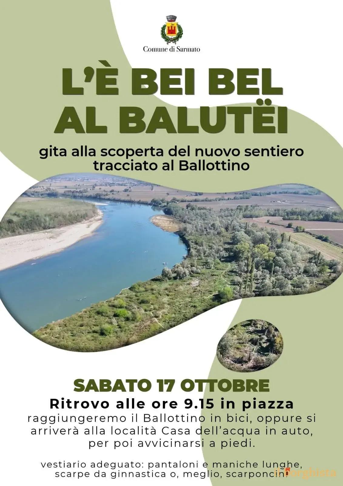 Locandina L'È Bei Bel al Balutëi 2026 a Sarmato (Piacenza)
