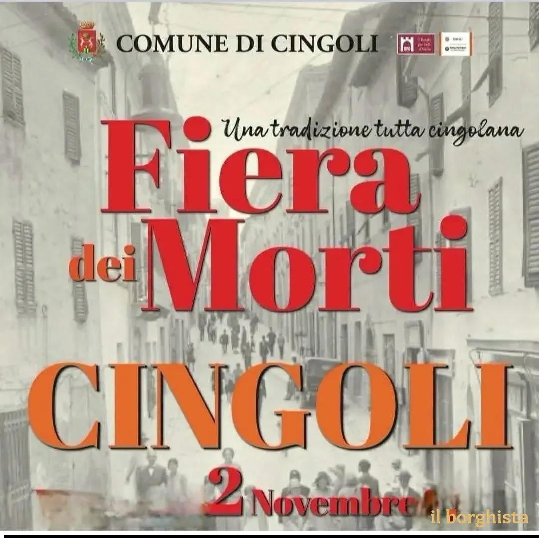 Locandina Fiera dei Morti Cingoli 2026 a Cingoli (Macerata)