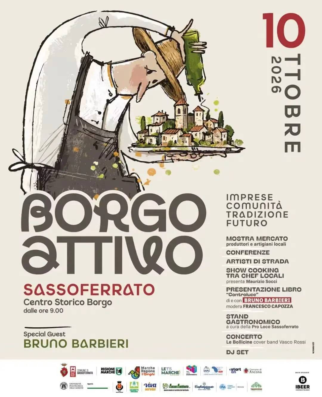 Locandina Borgo Attivo Sassoferrato 2026 a Sassoferrato (Ancona)