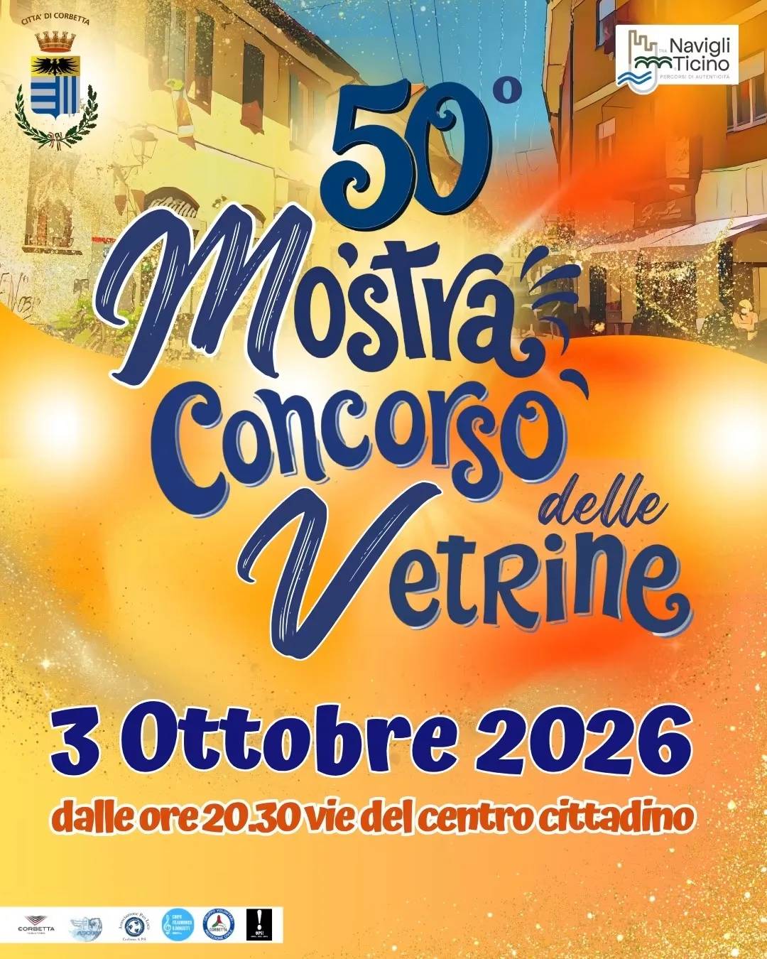 Locandina 50° Mostra Concorso delle Vetrine 2026 a Corbetta (Milano)
