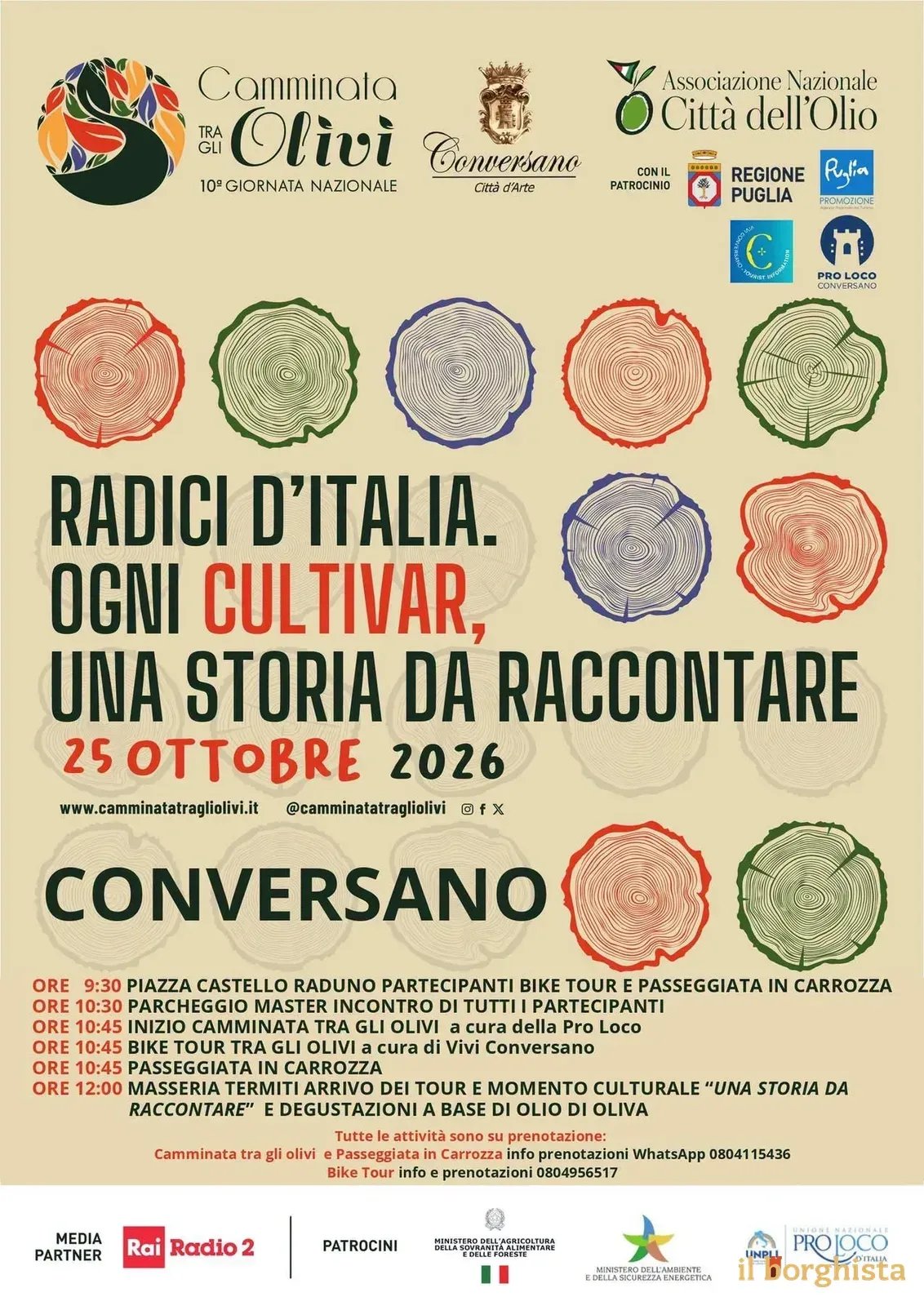 10ª Camminata tra gli Olivi Conversano 2026