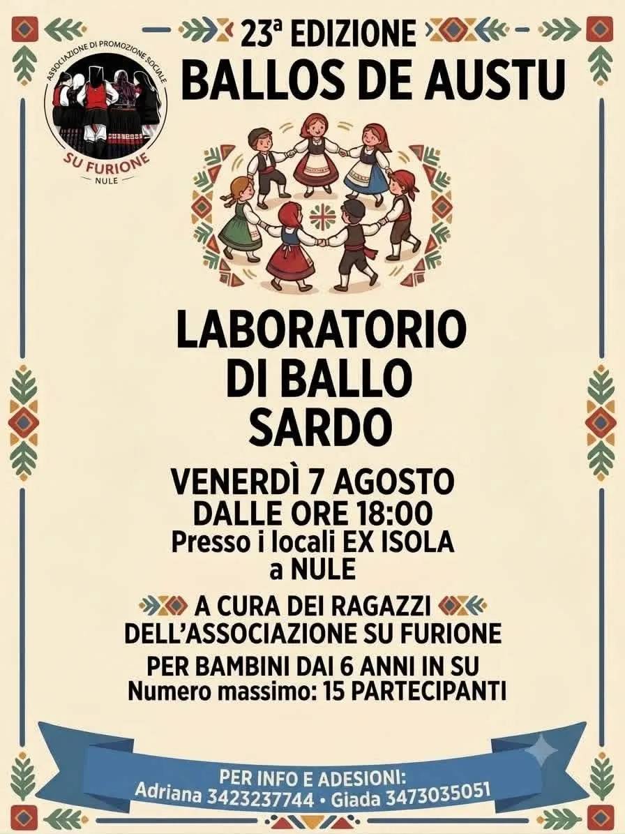Locandina 23ª Edizione Ballos de Austu 2026 a Nule (Sassari)