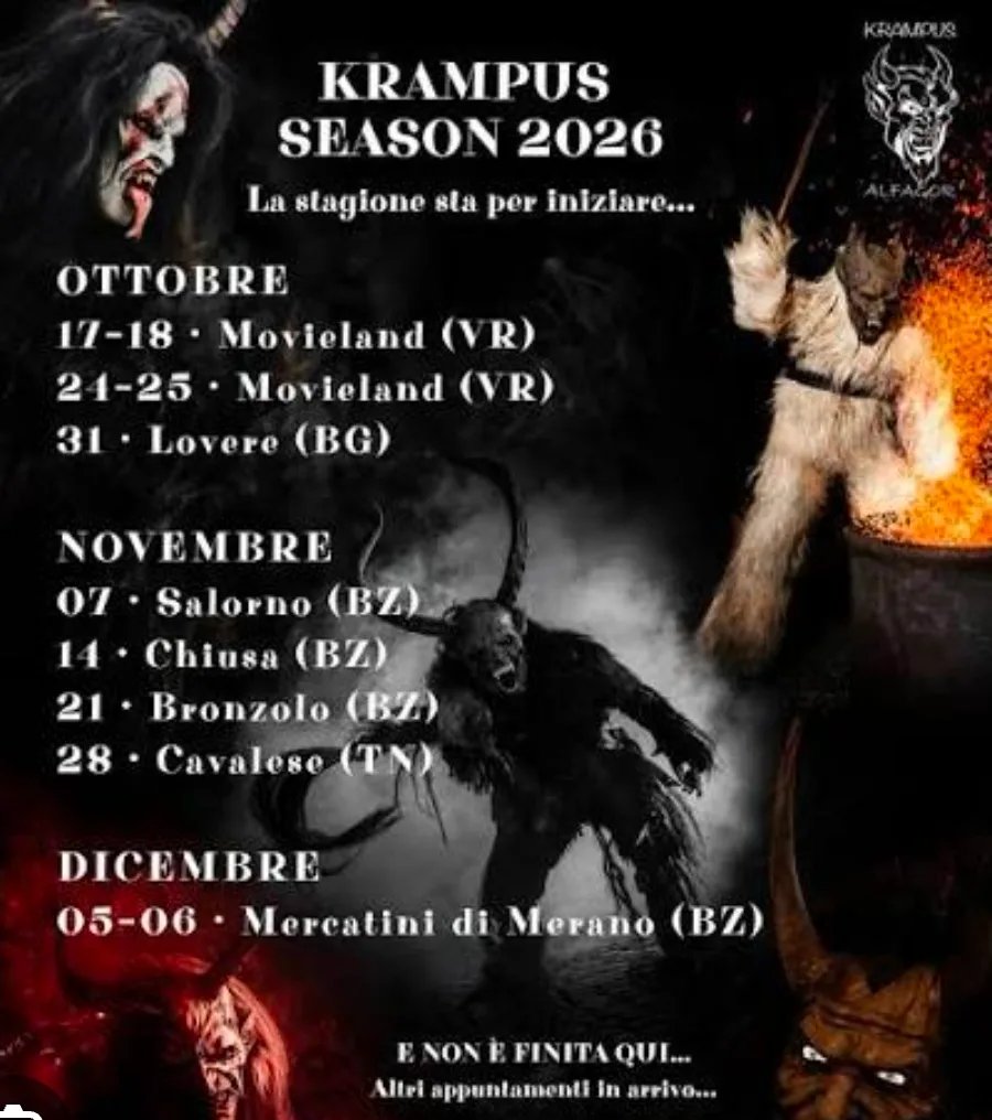 Locandina calendario eventi ottobre-dicembre 2026 a Lazise (Verona)