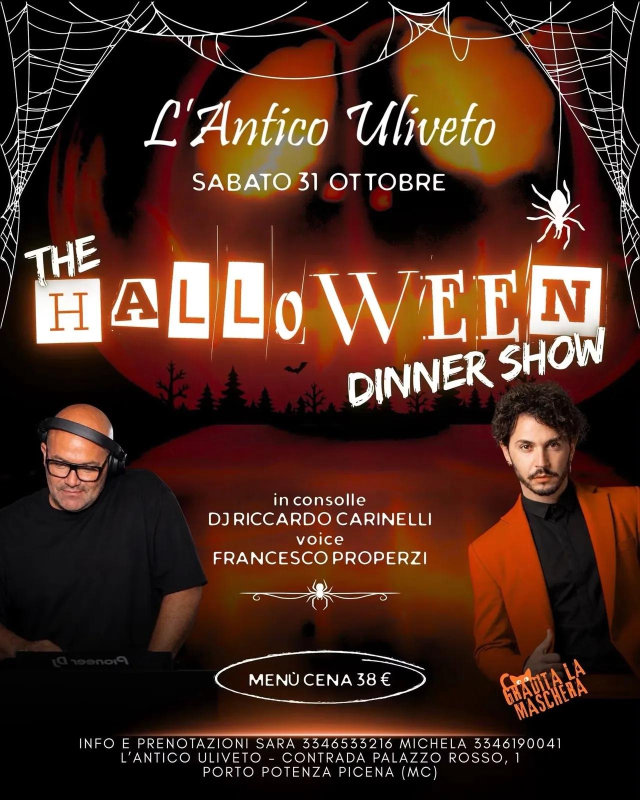 Locandina The Halloween Dinner Show 2026 a Potenza Picena (Macerata)