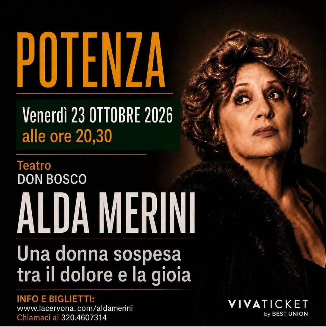 Locandina Alda Merini - Una donna sospesa tra il dolore e la gioia 2026 a Potenza (PZ)