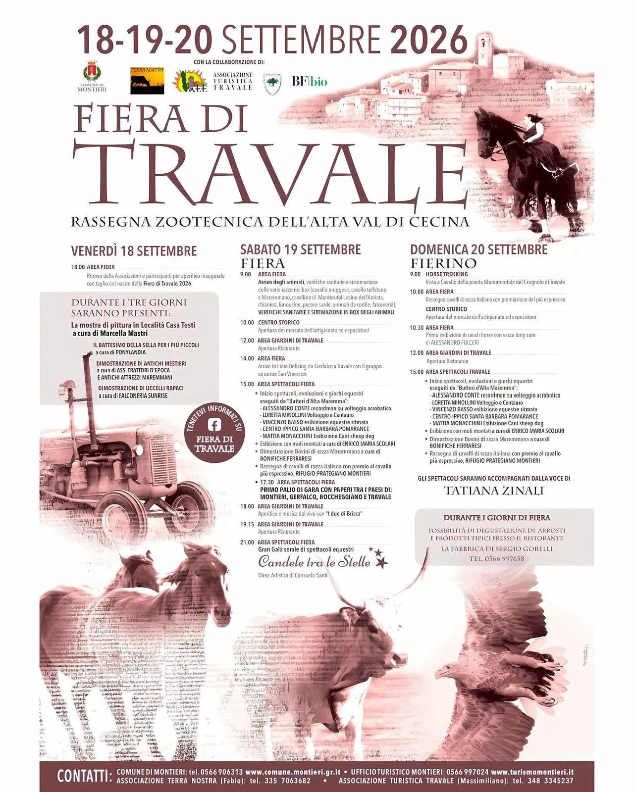 Locandina Fiera di Travale 2026 a Montieri (Grosseto)
