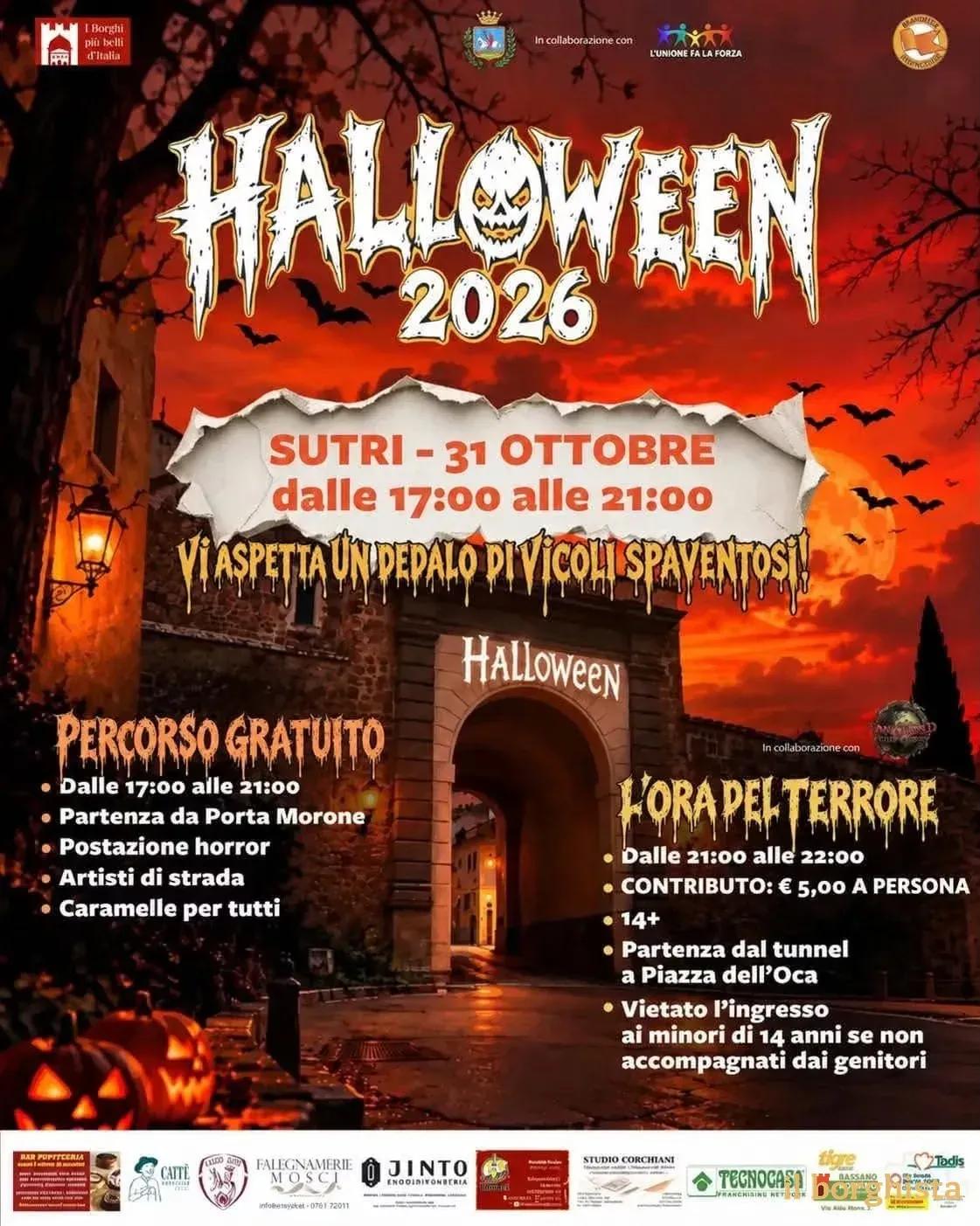 Locandina Halloween 2026 a Sutri a Sutri (Viterbo)
