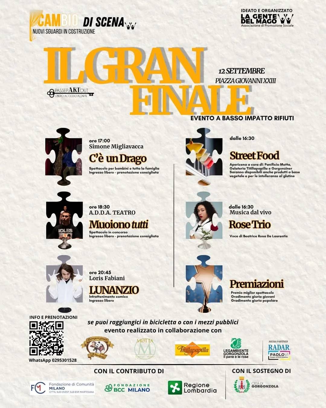 Locandina Cambio di Scena - Il Gran Finale 2026 a Gorgonzola (Milano)